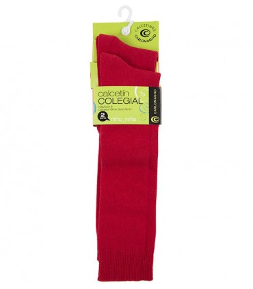 Reserva Calcetines hasta la rodilla rojos (dos pares)