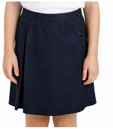 Falda Colegial Gris Poliéster