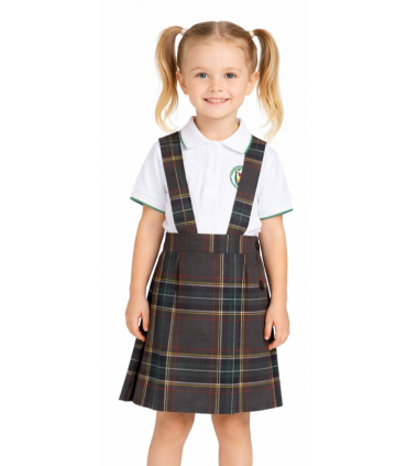 Falda de Cuadros Gris y Amarilla Benito Pérez Galdós